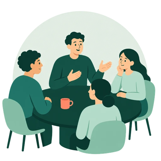 Illustration Typ ENFJ im Arbeitskontext