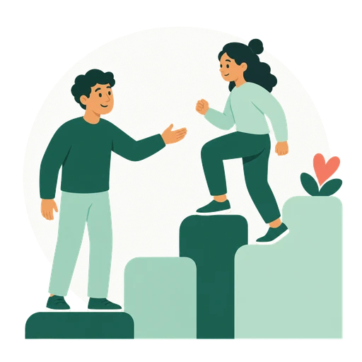 Illustration Typ ENFJ in Beziehung und Dating