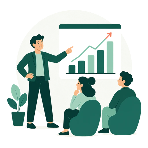 Illustration Typ ENTJ im Arbeitskontext