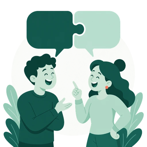 Illustration Typ ENTP in Beziehung und Dating