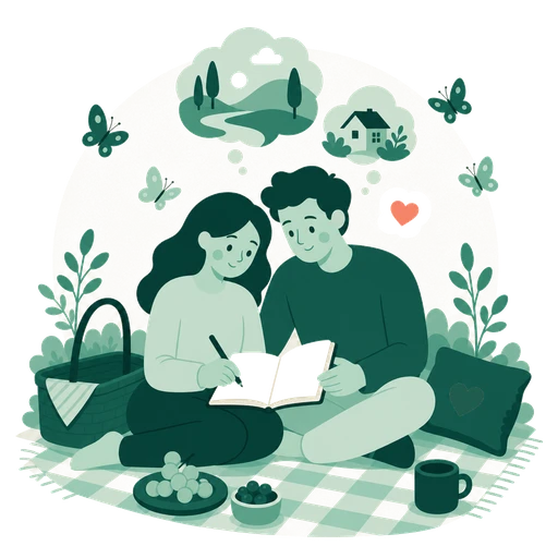 Illustration Typ INFP in Beziehung und Dating