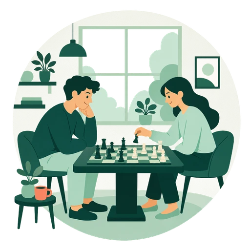 Illustration Typ INTJ in Beziehung und Dating