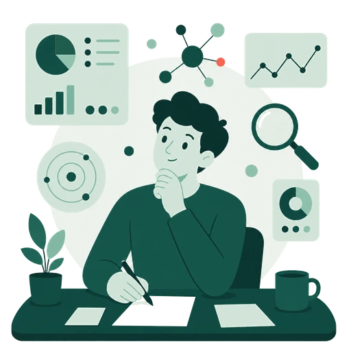 Illustration Typ INTP im Arbeitskontext
