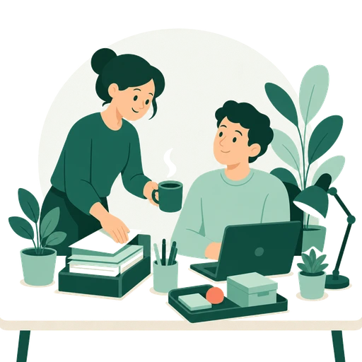 Illustration Typ ISFJ im Arbeitskontext