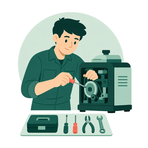 Illustration Typ ISTP im Arbeitskontext
